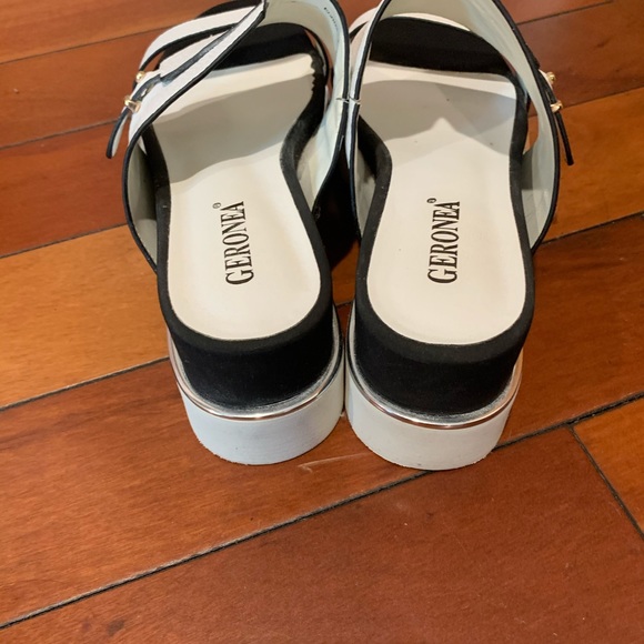 Geronea leather platform stylish sandals🔥 - Picture 14 of 16